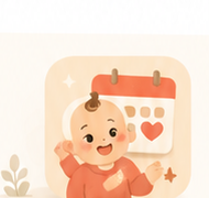 Em bé vui vẻ bên lịch chăm sóc